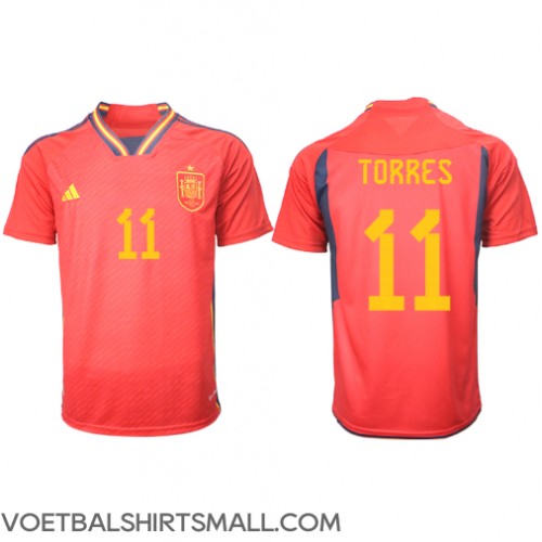 Spanje Ferran Torres #11 Voetbalkleding Thuisshirt WK 2022 Korte Mouwen